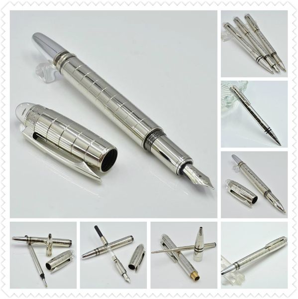 

sell silver checker metal ballpoint pen / roller ball pen / fountain pen with crystal head office stationery luxury writing ink pens