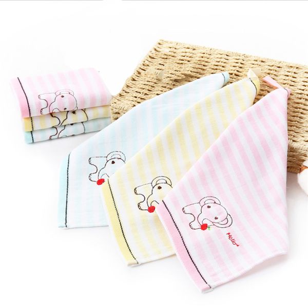 

factory wholesale new 25 * 25cm cotton cartoon cloth towel for children