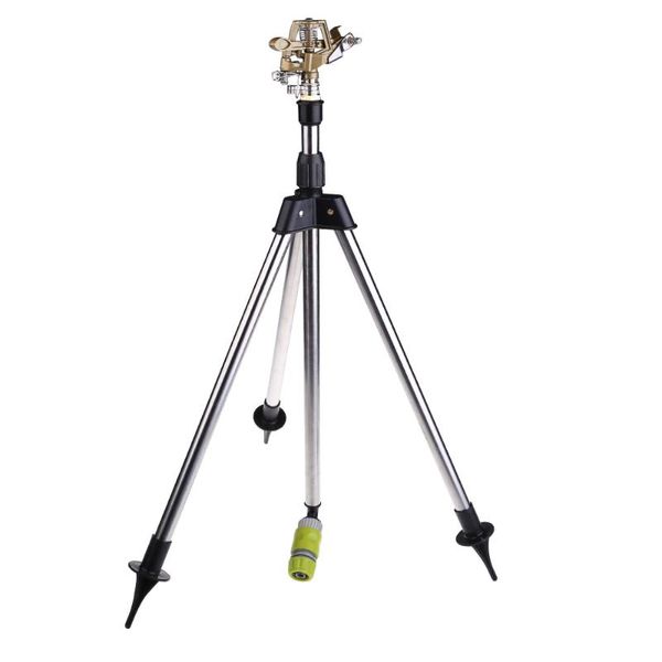 

garden watering system stainless steel tripod impact sprinkler garden kit for farmland plant flower irrigation system 360 degree