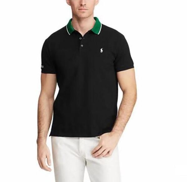 

ralph lauren мужская рубашка поло tshirt классический дизайнерские высокий конец футболки простой pure color casual summer сыпучие дышащая в, White;black