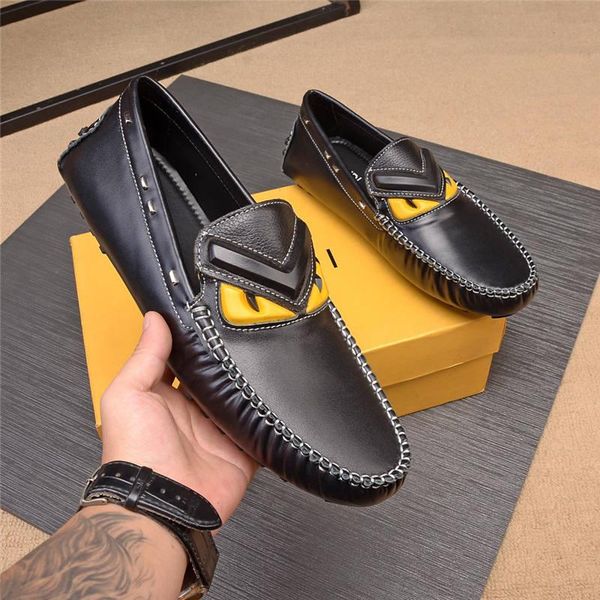 

iduzi luxury design men fashion business shoes casual shoe pointed toe shoes wedding flat dress party lace up shoes plus size 38-45, Black