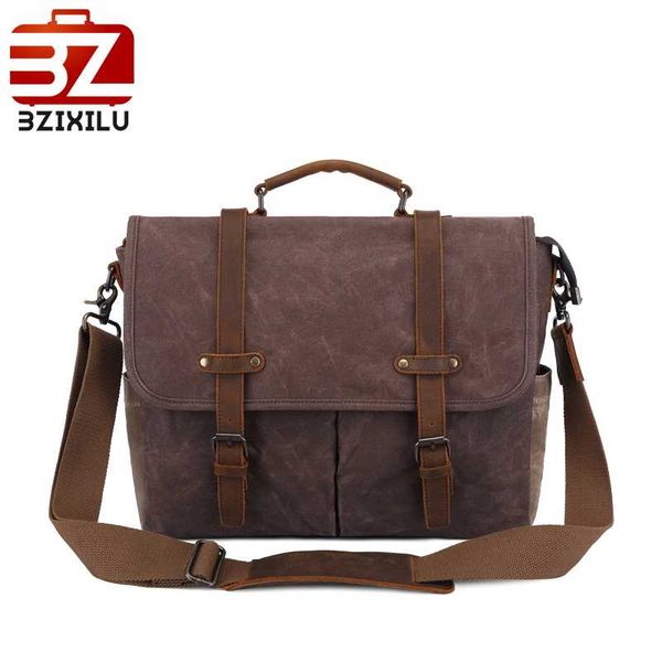 

bzixilu men/women shoulder bag zipper&hasp tablet messenger bag crossbody soft shoulder canvas messenger laptop