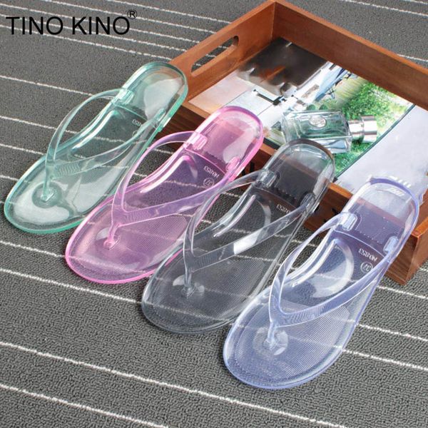 

women summer flip flops slippers ladies flat transparent jelly shoes female fashion clip toe outdoor thong beach slides 2019, Black