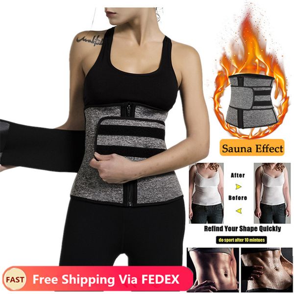

waist support neoprene sauna waist trainer corset sweat belt for women weight loss compression trimmer workout fitness