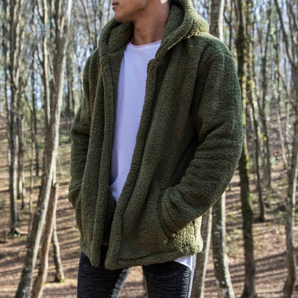 DIMUSI Bomber Cardigan Jacket Uomo Marca spessore inverno caldo cappotto in pile Teddy per la Mens SportWear tuta maschile Fleece HoodiesMX191012