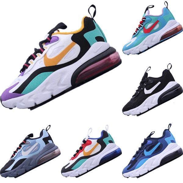 

2019 react270 fly wire kids breathable tennis shoes original react270 bauhaus fk react buffer rubber built_in zoom air jogger shoes, Black