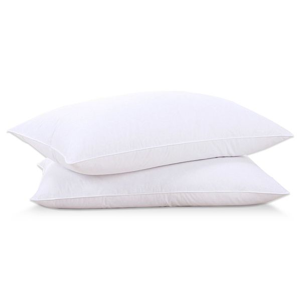 Quality Natural White Goose Feather Down Pillow Egyptian Cotton