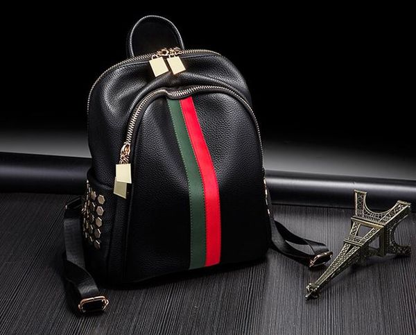 

new fashion backpack soft leather pu travel bag students schoolbag women backpack handbags