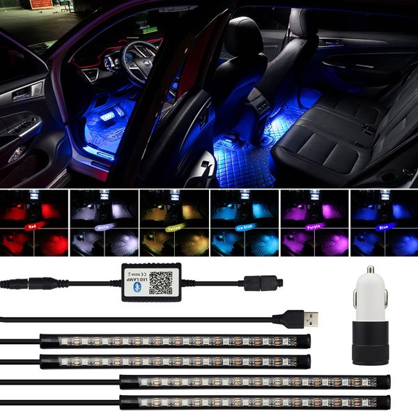 Grosshandel Rgb Fernbedienung Led Streifen Auto Dekorative Atmosphare Lampe Fur Audi A6 C6 C5 A4 B6 B8 B7 A3 8p 8v A7 A8 A5 A5 Q5 Q7 80 Tt S Linie Von