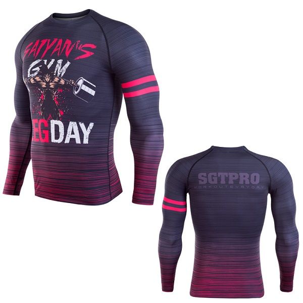 

идущие рубашки сухой подходят мужской тренажерный зал одежда совок шеи длинные рукава unde предложение здание suiit полиэфирной одежды, Black;blue