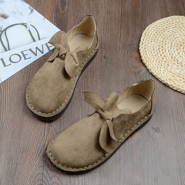 

mori oxford soft-sole womens shoes retro flat casual single shoe butterfly-knot small fresh single shoes literary handmade flats, Black