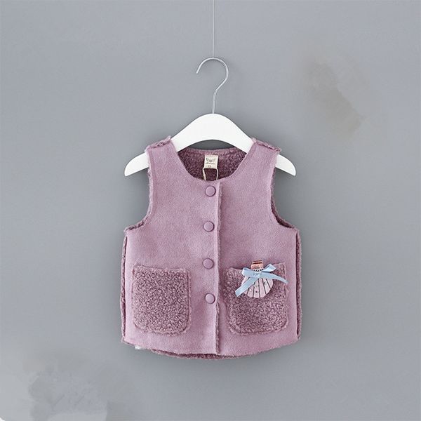 

winter children vest waistcoat thick warm kids jacket sleeveless baby girls toddler children clothing purple, Camo