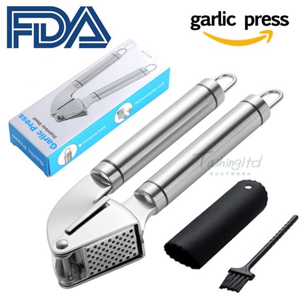 

кухонный гаджет 304 из нержавеющей стали чесночный пресс чесночница