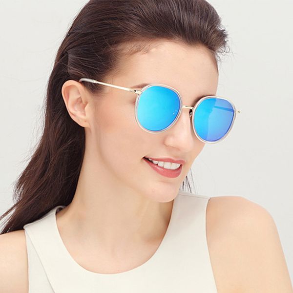 

luxary- sheli oversized pilot polarized sunglasses brand design retro mirror lens alloy frame sun glasses uv400, White;black