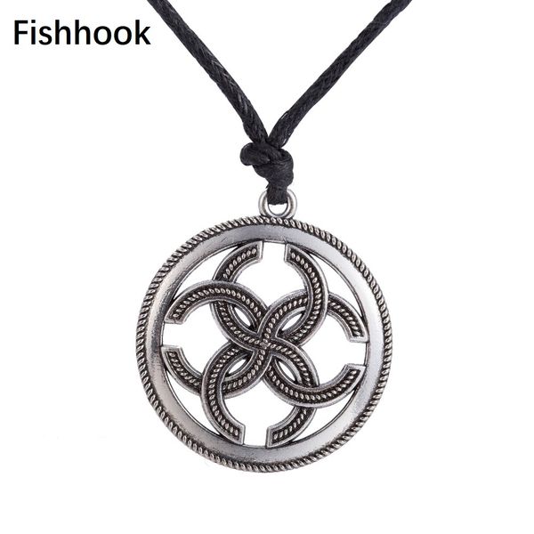 

fishhook amulet slavic necklace seal magical wealth prosperity pendant necklace jewelry for men and women adjustable chain, Silver