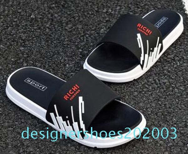 

fashion 2019 417 18 black lightweight men shoes solid color men big size classic slipper d03