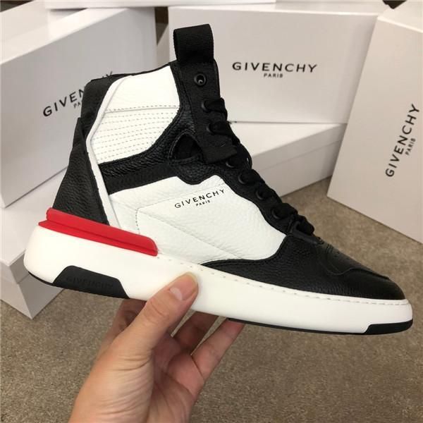 

new leather 2019 autumn and winter new home leather high-menss shoes color matching sports casual board shoes catwalk shoes men 1112, Black