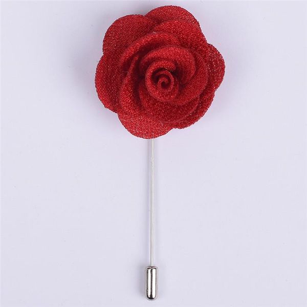 

prom man groom boutonniere silk satin colorful rose flower men wedding party prom man suit corsage pin brooch xh011-j ghsim, Black;gray