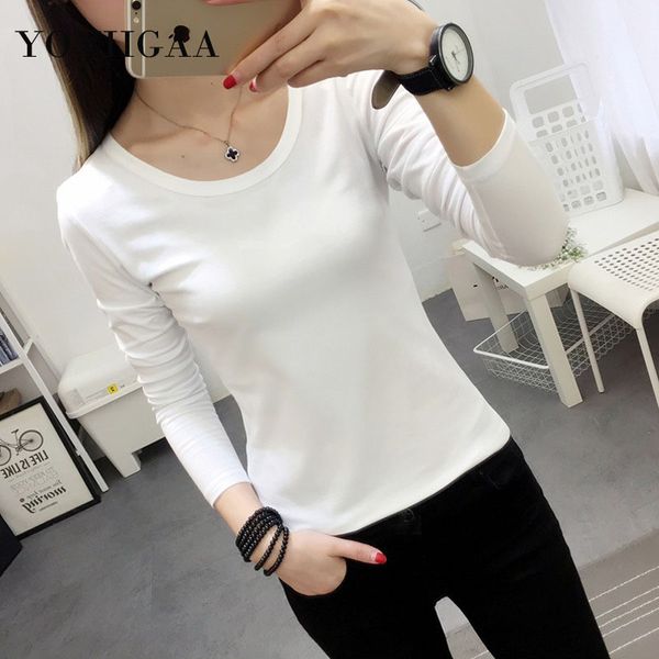 

basic t shirt long sleeve women tshirts spring autumn female tee shirt casual women t-shirts harajuku white woman clothing