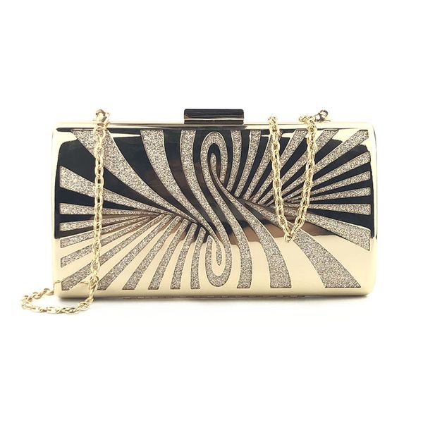 

stylish, luxurious, metal-hollowed lady bag, one-shouldered lady bag, evening dress party
