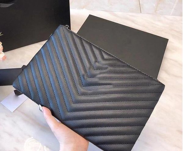 

leather handbags clutch bags fashion real leather bag designers wallet women bag with box