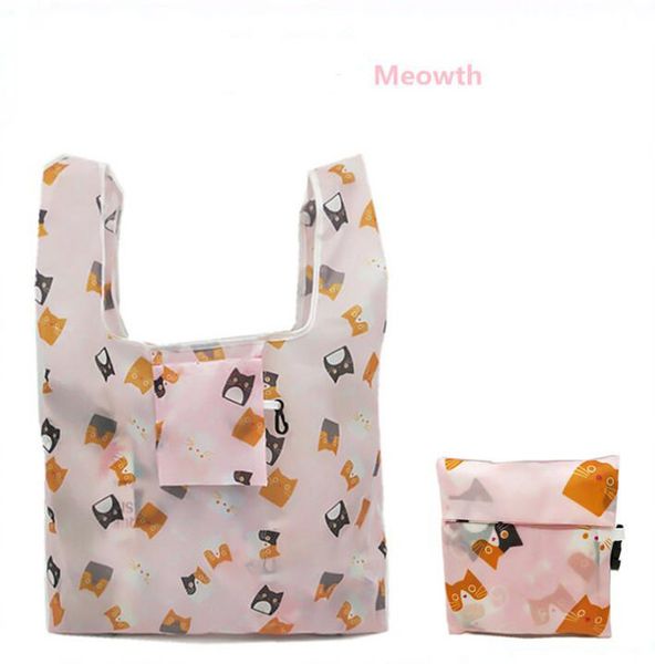 

300pcs 36cmx55cm foldable reusable shopping bags eco storage grocery bags star stripe unicorn floral printed shopping tote handbag 6styles