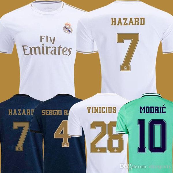 

soccer jerseys real Madrid 19 20 HAZARD JOVIC MILITAO camiseta de fútbol 2019 2020 VINICIUS ASENSIO football shirt kids camisa de futebol