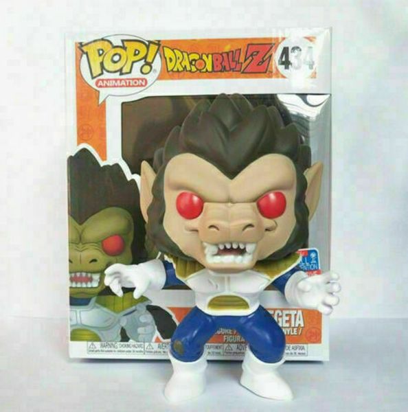 

2019 funko pop dragon ball z great ape vegeta nycc movie games action figures limited edition exclusive #434 gift toy