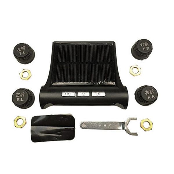 

external tire pressure monitor system universal car wireless solar tire pressure monitoring instrument