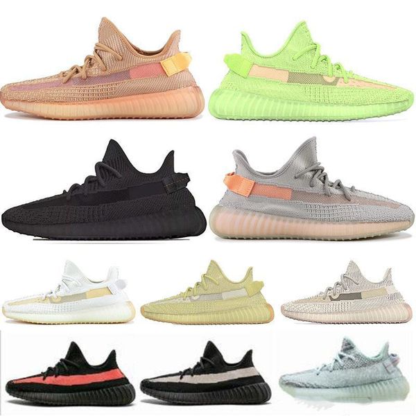 

men women running shoes 48 beluga 2.0 sesame static blue tint antlia 2019 synth glow true form clay butter bred zebra designer kanye west, Black