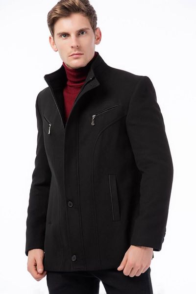 

dewberry men black coat-1030001k7126, Black;brown