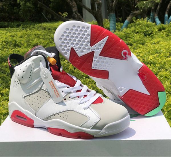 

stock x 6 vi hare men basketball shoes 1991 travis scott infrared 6s space jam alternate 91 sports shoes sneaker size 7-13, White;red