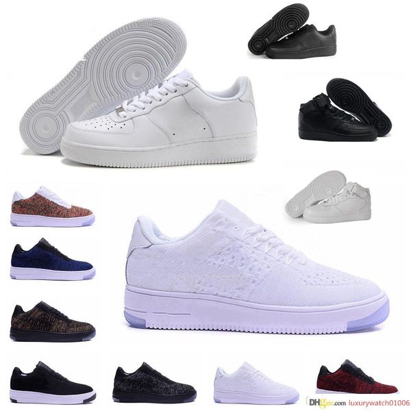 

2018 classical shoes mid 07 one men women running shoes 1 black white sport sneakers black casual skateboard trainers sneakers size 36-46