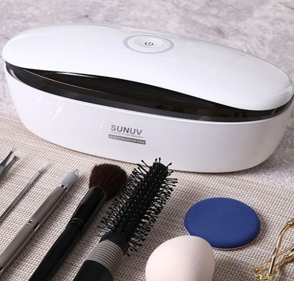 

sunuv uv led sterilizer box for led uv 59s beauty shaver care manicure disinfection cleaning device nail tools make up brushes