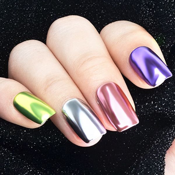 Nail Art Mirror Powder Effect Chrome Flakes Pigment Dust