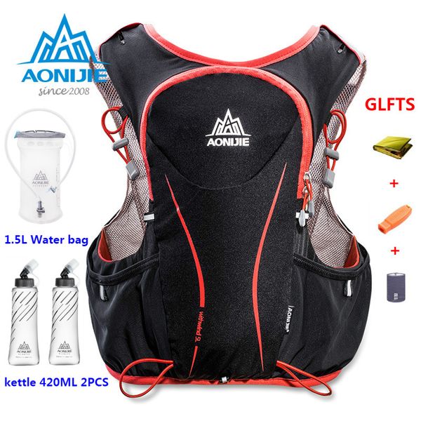 

aonijie outdoor professional trail running bag 5l men women marathon running water bag backpack sports vest riding e906