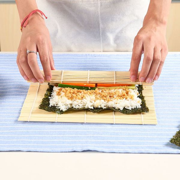

20 set sushi rolling mat sushi japanese sushi mold pad with spoon rice ball rolling tool with rice paddle set