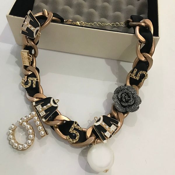 

korean fashion luxury designer pearl pendant short necklaces for women statement/neckless/collier/halskette/ing, Silver