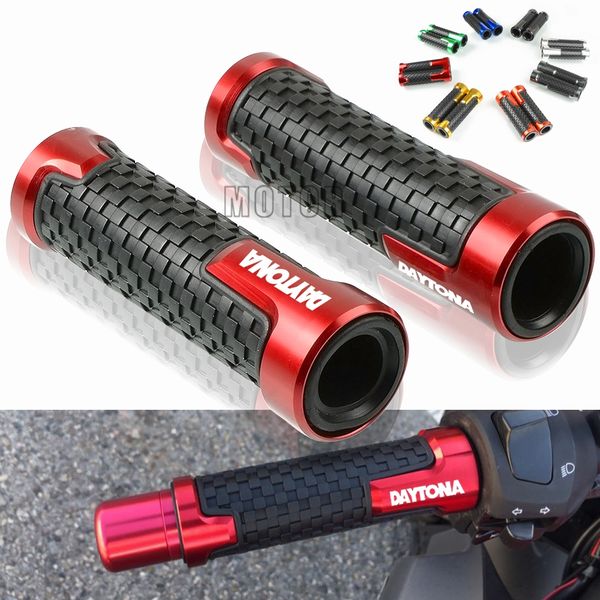 

for daytona 675/r 2006-2017 universal 7/8"22mm motorcycle street racing bike anti-slip handlebar grips handle hand bar
