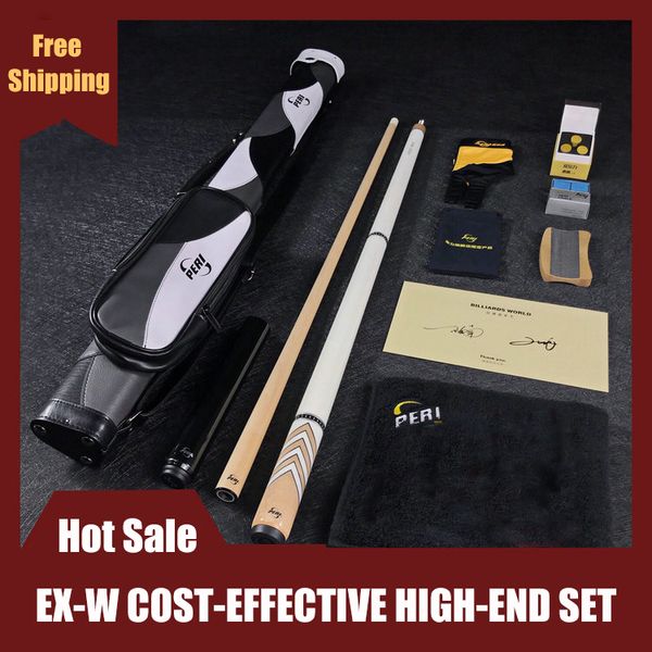 

offical peri ex-w billiard pool cue 12.75mm black ice tip professional maple shaft handmade billar cue stick kit high end cues