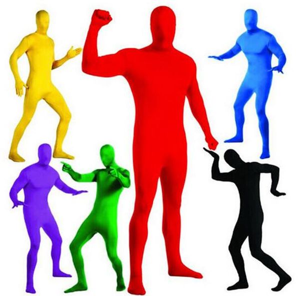 

full body black lycra spandex cosplay clothes skin suit catsuit halloween zentai costumes nl1251, Silver