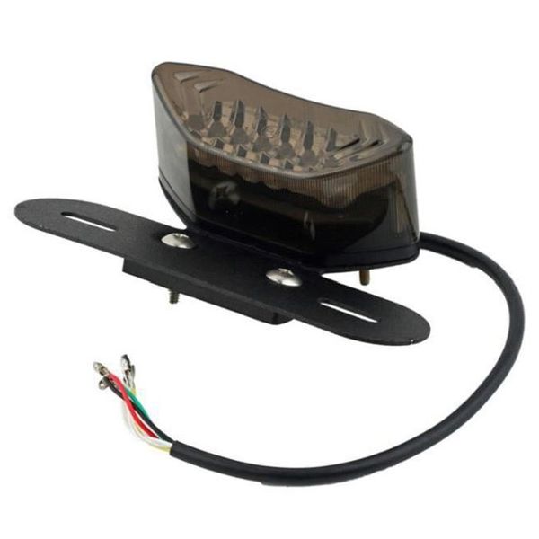 

dhbh-12v motorcycle atv rear light turn signal / brake / license plate lamp (black