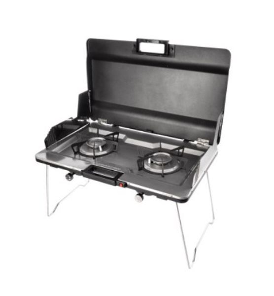 2020 High Quality Outdoor Protable Gas Stove Double Burners Oven