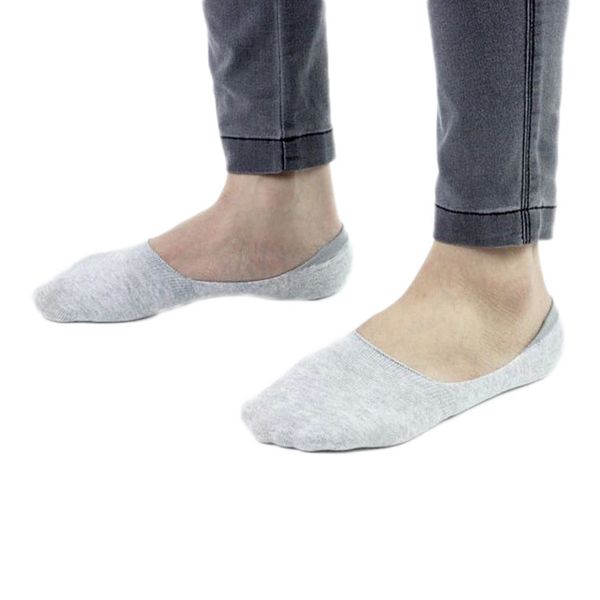 

2018 3 colors men's bamboo fiber casual loafer boat low cut socks, Black