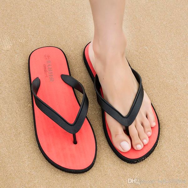 

classic david beckham brand men's casual shoes hawaiian beach slippers printing non-slip flip-flops summer designer sandals, Black