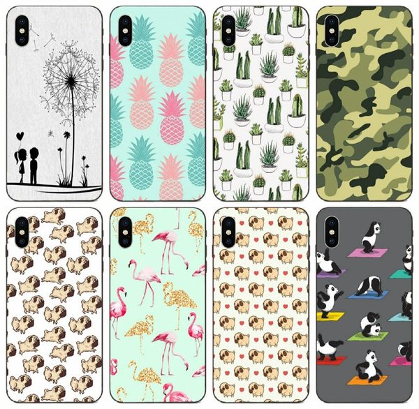

tongtrade] губы ананас единорог фламинго кактус панда чехол для iphone 11 pro max x xs 8s 7s 6s 5s samsung a9 huawei mate 9 xiaomi 9 case