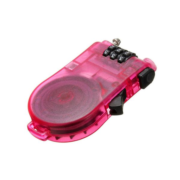 

code security pram 3 digit mini bicycle parts anti theft long roller rope extendable wire ski cable lock password padlock