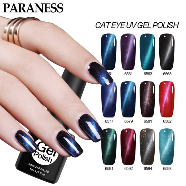 

paraness 3d гель для глаз лак для ногтей gellak esmalte permanente ногтей гель уф цвета ногтей наклейки нужны magnetic высокого качества лак, Red;pink