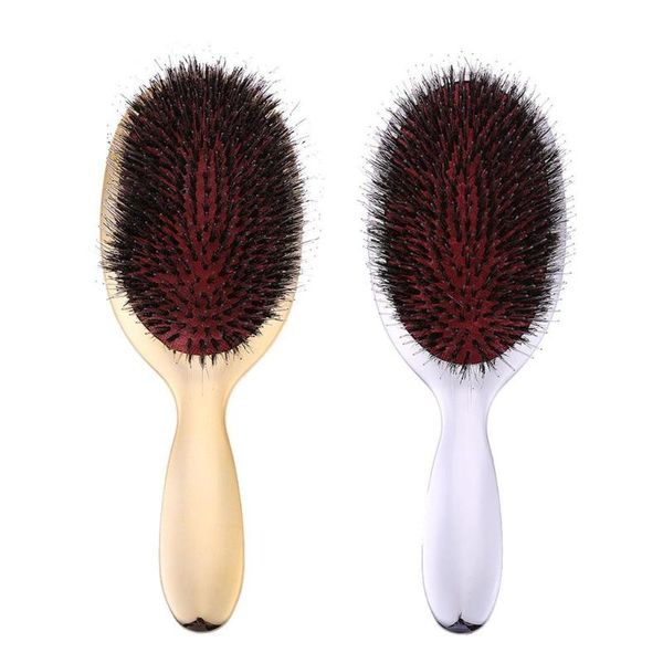 

1pc anti-static hair brush boar bristle massage comb air cushion hairdressing hair styling combs brushes tools, Silver