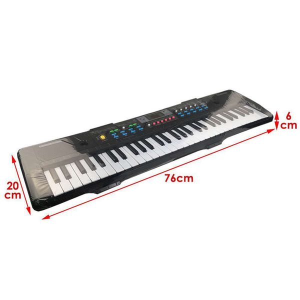 

61 keys digital electronic keyboard and microphone electric led music